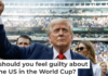President Donald Trump appears at a FIFA Club World Cup 2025 match at New Jersey’s MetLife Stadium on July 13, 2025, with FIFA president Gianni Infantino standing to the right. Eva Marie Uzcategui/FIFA via Getty Images